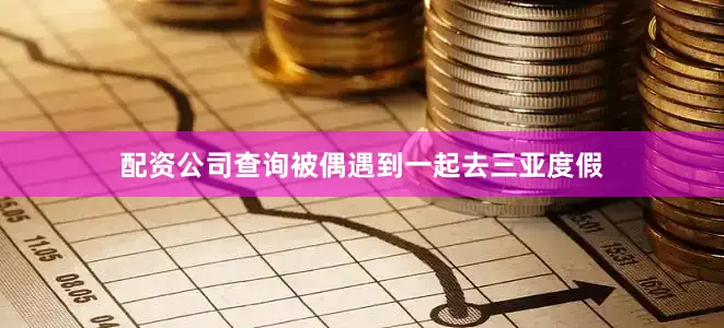 配资公司查询被偶遇到一起去三亚度假